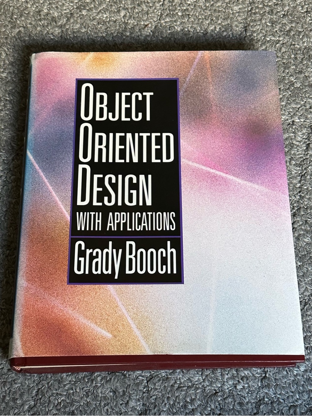 Object Oriented Design With Applications Grady Booch Book Programming HC ** FLAW